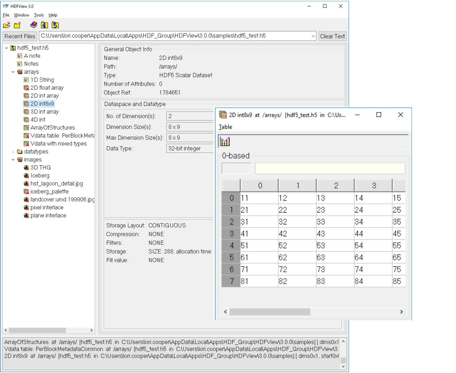 HDFView Screenshot